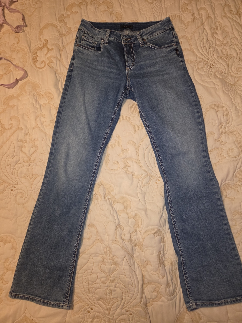 Silver Jeans Women's Boot Cut Light Blue Denim